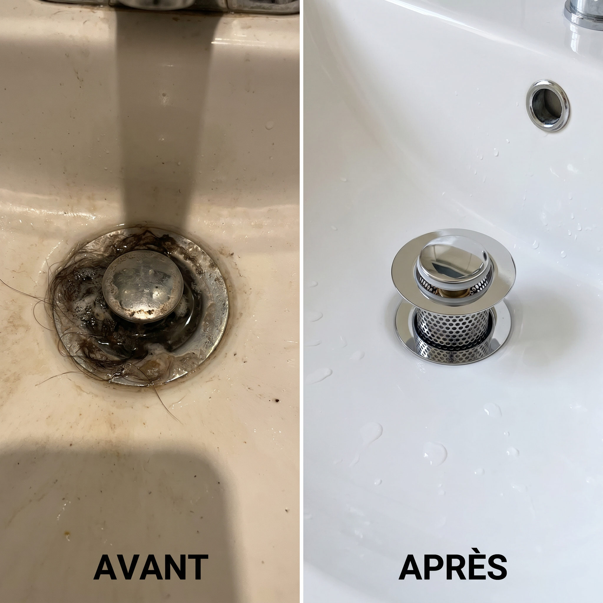 FilterDrain Pro™ L'évier propre sans effort ni produit chimique